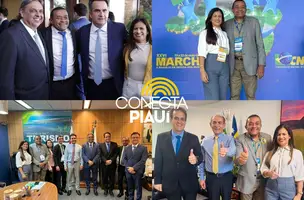 Prefeito Adriano Silva representa Amarante na Marcha em busca de investimentos (Foto: Reprodução)