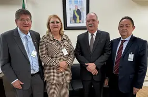 Prefeito de Alagoinha do Piauí busca ações do MDS em audiência com Osmar Júnior (Foto: Reprodução)