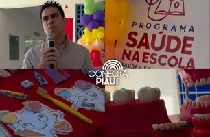 Prefeito de Alto Longá inicia entrega de kits de saúde bucal em creche na cidade (Foto: Reprodução)