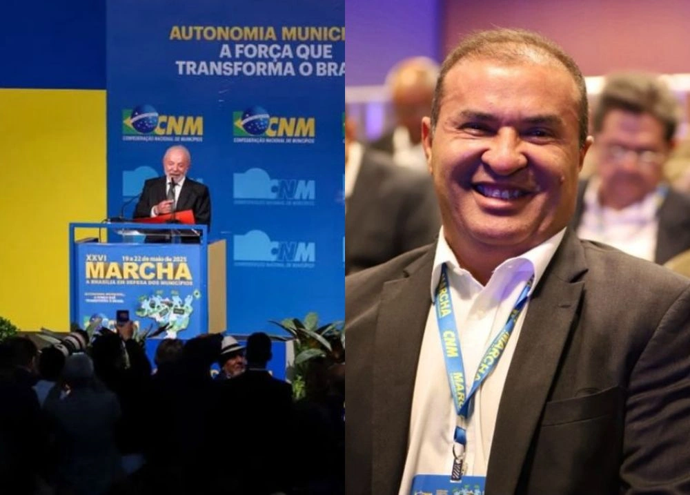 Prefeito de Curimatá participa da 26ª Marcha em Brasília, que recebe Lula nesta