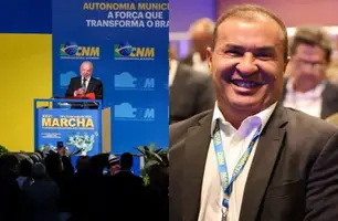 Prefeito de Curimatá participa da 26ª Marcha em Brasília, que recebe Lula nesta (Foto: Reprodução)