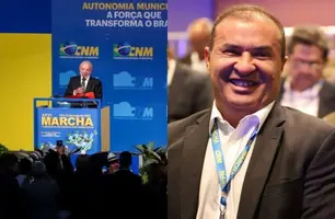 Prefeito de Curimatá participa da 26ª Marcha em Brasília, que recebe Lula nesta (Foto: Reprodução)