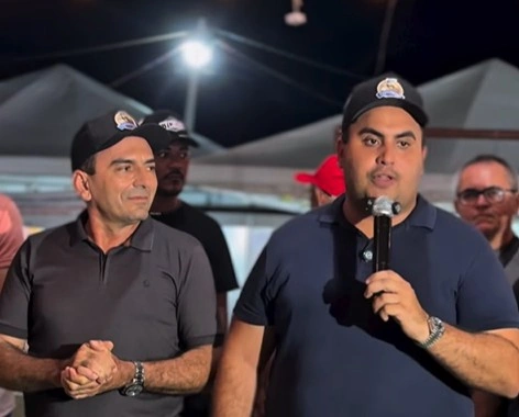 Prefeito de Queimada Nova, Gilmar Macedo, e o deputado Georgiano Neto.