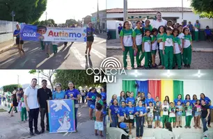 Prefeito participa de caminhada em apoio à inclusão de pessoas autistas (Foto: Reprodução)