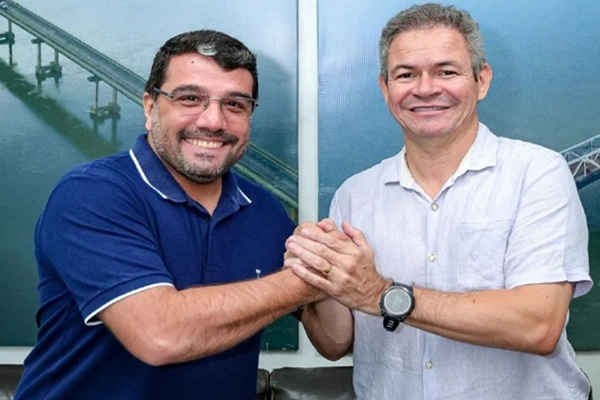 Prefeito Rafael com o vereador Lázaro Martins