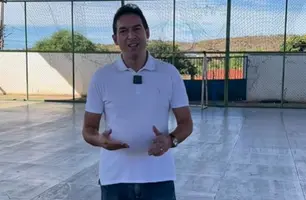 Prefeito Raniletti anuncia revitalização de ginásio e nova praça em Caracol (Foto: Reprodução)