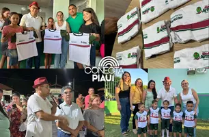 Prefeitura de São João do Arraial entrega fardamento escolar a estudantes (Foto: Reprodução)