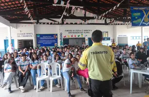Prefeitura de Timon realiza palestra educativa sobre trânsito em escola (Foto: Reprodução)