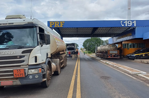 PRF realiza operação de fiscalização de produtos perigosos em Floriano (Foto: Divulgação/PRF)