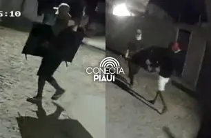 Quadrilha invade casa e rouba eletrônicos e moto na zona Leste de Teresina (Foto: Reprodução)
