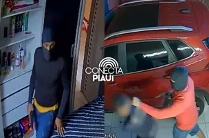Quadrilha invade casa, faz reféns e realiza arrastão em Demerval Lobão (Foto: Reprodução)