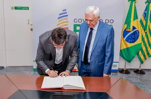 Rafael Fonteles transmite cargo para Themístocles e viaja em missão internacional (Foto: Reprodução)