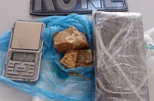 Rone prende dois homens por tráfico de drogas no bairro Primavera, em Teresina (Foto: Reprodução)