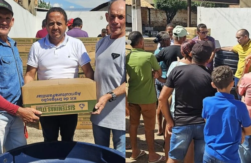 Santa Rosa do Piauí entrega 150 kits de irrigação a agricultores familiares