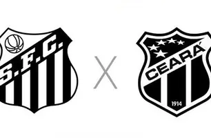 Santos e Ceará (Foto: Reprodução)