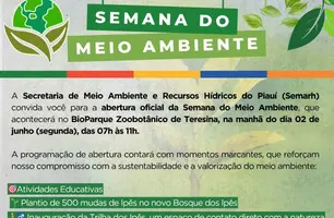 Semana do Meio Ambiente no Piauí aposta em educação, cultura e ação direta (Foto: Reprodução)