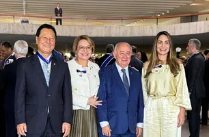 Senadora Jussara Lima recebe a mais alta condecoração da Ordem de Rio Branco (Foto: Reprodução)