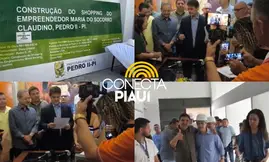 Severo Eulalio visita obras do Shopping do Empreendedor em Pedro II (Foto: Reprodução)