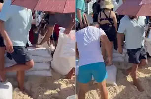 Show da Lady Gaga: sacos de areia e preços exorbitantes tomam conta de Copacabana (Foto: Reprodução)