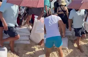 Show da Lady Gaga: sacos de areia e preços exorbitantes tomam conta de Copacabana (Foto: Reprodução)