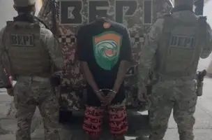 Suspeito de ameaçar a própria irmã de morte é preso em flagrante no Piauí (Foto: Reprodução)