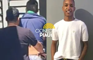 Suspeito de envolvimento na morte de cabeleireiro é preso em Teresina (Foto: Repórter 12/Conecta Piauí)