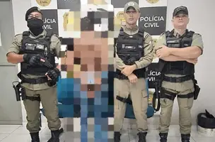 Suspeito de sequestrar e abusar sexualmente de idosa é preso em Antônio Almeida (Foto: Divulgação/PMPI)