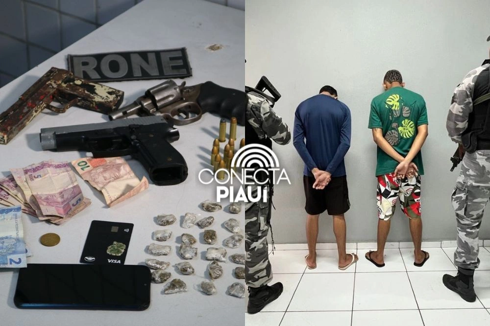 Suspeitos de homicídios são presos com armas e drogas na zona Norte de Teresina