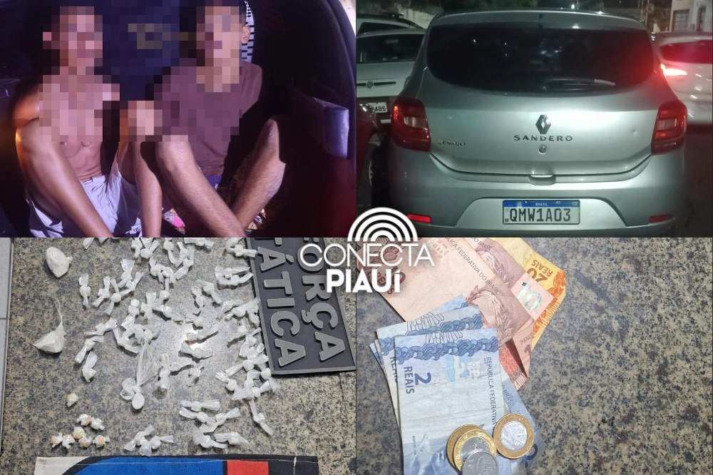 Suspeitos de roubo e sequestro são presos na zona Leste de Teresina