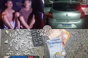 Suspeitos de roubo e sequestro são presos na zona Leste de Teresina (Foto: Reprodução)