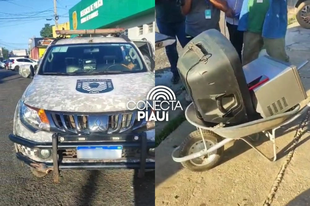 Suspeitos fogem ao ver viatura da PM e abandonam objetos furtados em Teresina