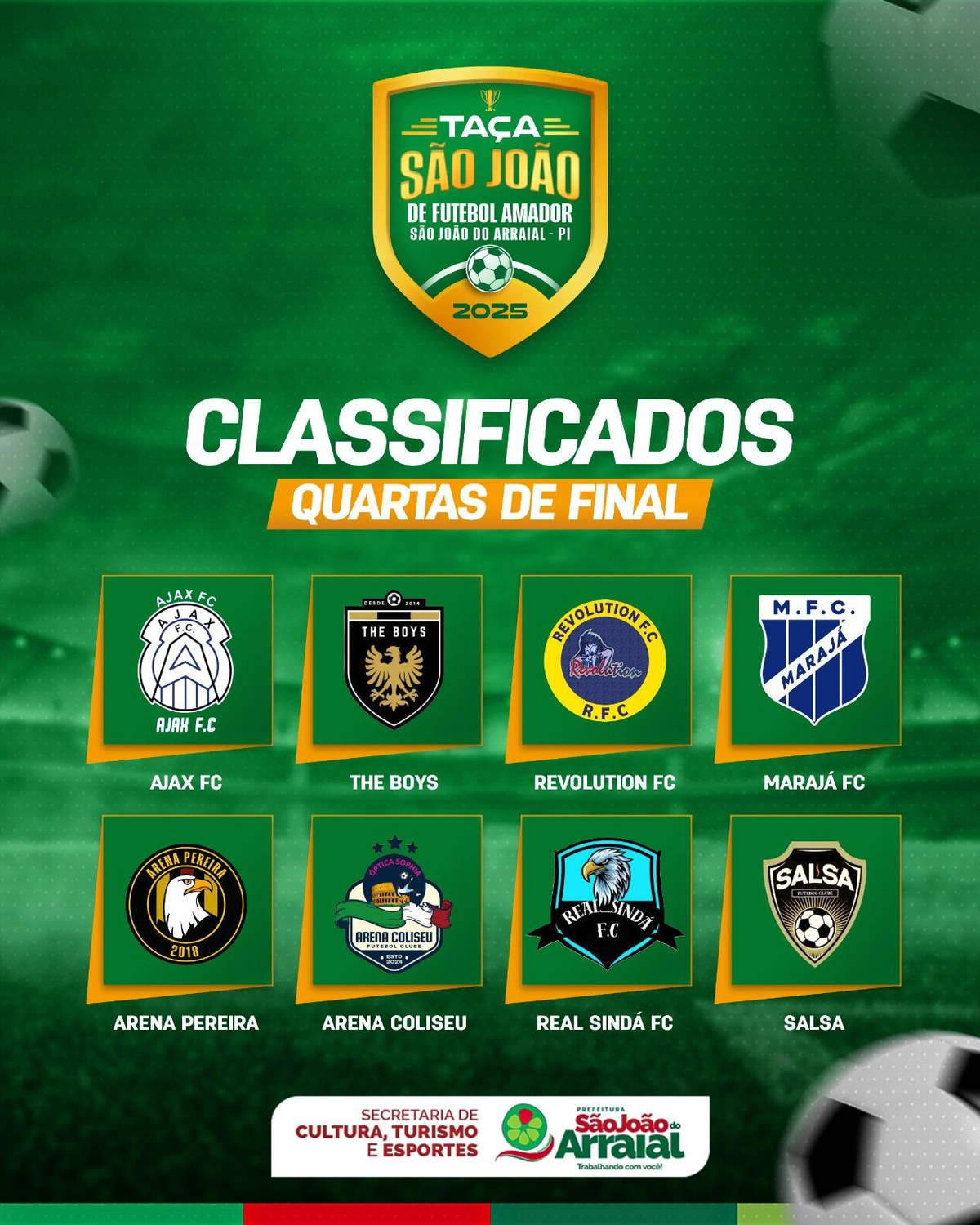 Taça São João entra nas quartas com jogos decisivos em São João do Arraial
