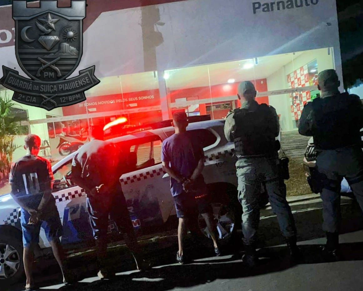 Trio é detido com porções de maconha, cocaína e arma de fogo em Pedro II