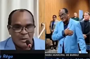 Vereador comparece à sessão com sinais de embriaguez em Barras, no Piauí (Foto: Reprodução)