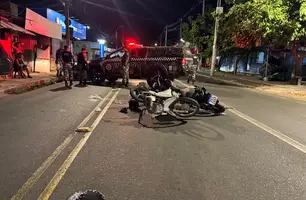 Acidente com três motos deixa feridos no bairro São Joaquim em Teresina (Foto: Conecta Piauí)