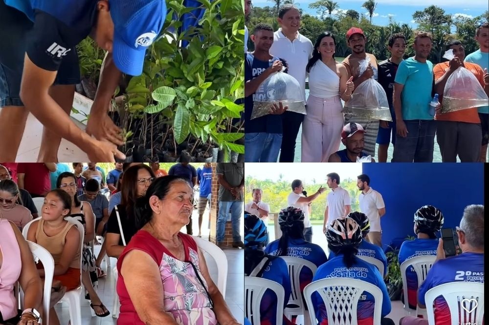 Água Branca realiza ação ambiental com soltura de alevinos e entrega de mudas