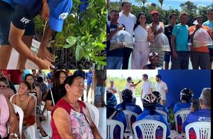 Água Branca realiza ação ambiental com soltura de alevinos e entrega de mudas (Foto: Reprodução - Redes sociais) Água Branca realiza ação ambiental com soltura de alevinos e entrega de mudas (Foto: Reprodução - Redes sociais)