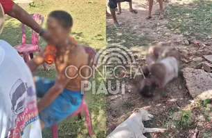 Briga entre amigos termina com os dois esfaqueados em povoado de Nazária (Foto: Repórter 12/Conecta Piauí)