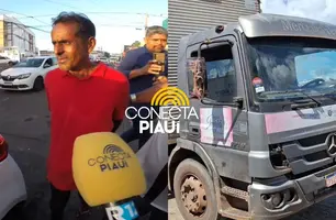 Caminhoneiro é preso após vender carga de água mineral em boca de fumo em Teresina (Foto: Repórter 12/Conecta Piauí)