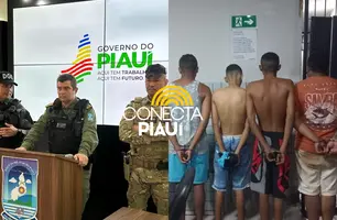 Comandante-geral da PM detalha prisões de faccionados na zona Norte de Teresina (Foto: Reprodução/Conecta Piauí)