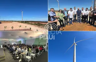 Complexo eólico Ventos de São Zacarias (Foto: Conecta Piauí)