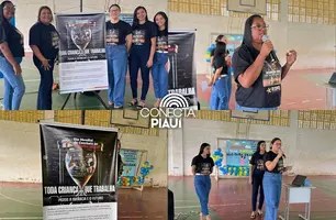 CRAS e Conselho Tutelar de Demerval Lobão realizam ação contra o trabalho infantil (Foto: Reprodução)