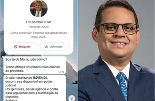Criminoso usa imagem do presidente da OAB/PI para aplicar golpe em Teresina (Foto: Reprodução)