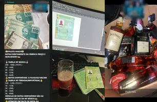 Criminosos vendem cartões clonados, dinheiro falso e esquemas de golpes em grupo (Foto: Conecta Piauí)