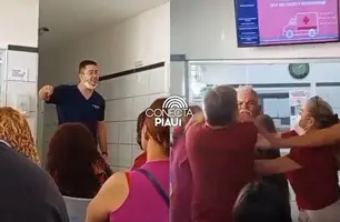 Demora no atendimento gera confusão no Hospital do Monte Castelo em Teresina (Foto: Reprodução)