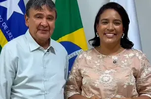 Em reunião com Wellington Dias, Camila Barbosa anuncia novidades para Lagoa do Piauí (Foto: Reprodução)