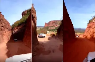 Estrada em serra do Piauí revela belezas naturais e muita aventura (Foto: Reprodução)