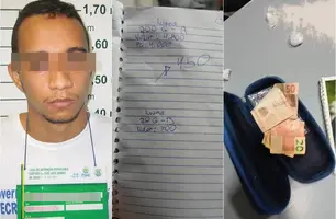 Faccionado do Bonde dos 40 que estava foragido é preso com drogas em Teresina (Foto: Reprodução)