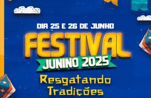 Festival Junino 2025 promete movimentar Dirceu Arcoverde nos dias 25 e 26 (Foto: Reprodução)