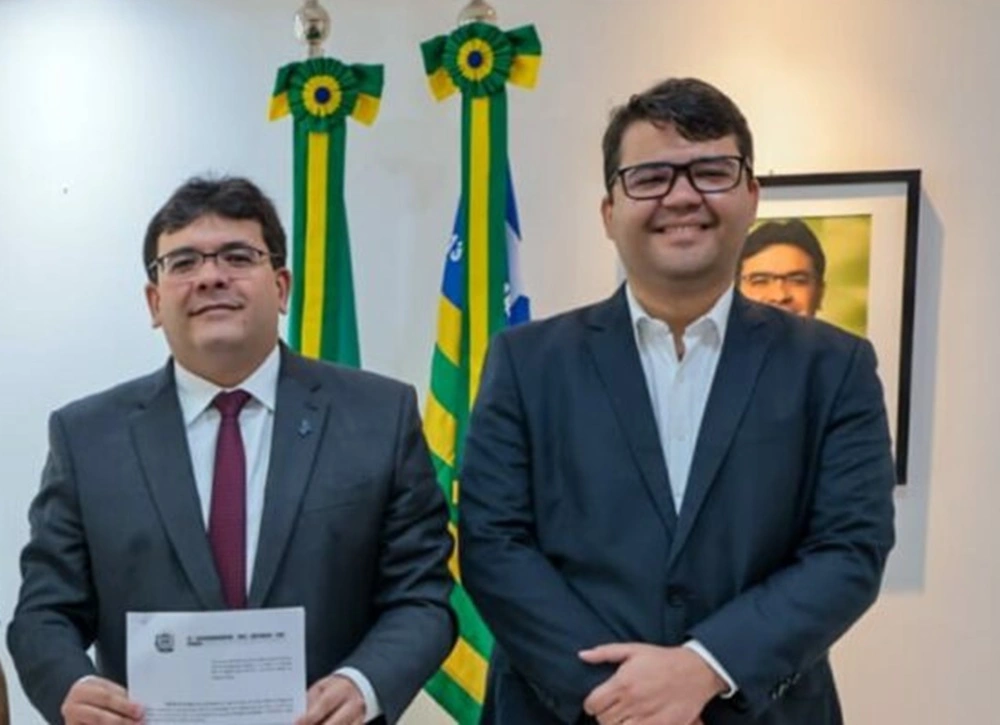 Governador Rafael Fonteles e o secretário de Segurança Chico Lucas